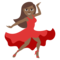 Woman Dancing - Medium Black emoji on Emojione